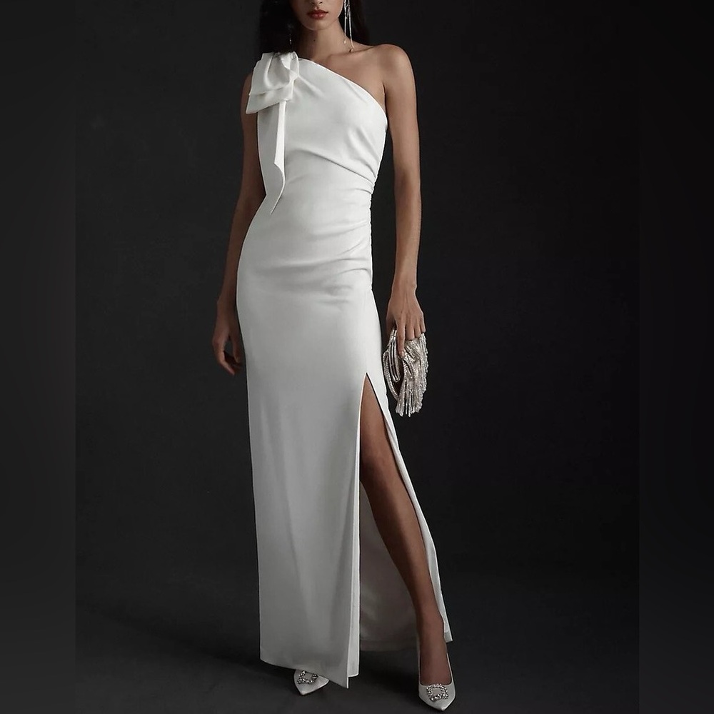 NWT ML Monique Lhuillier x BHLDN “Lionel” Dress in White Sz 4